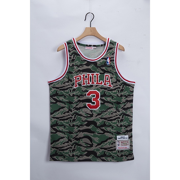 Camiseta Philadelphia 76ers Allen Iverson NO 3 Hardwood Classics 1996-97 Camuflaje